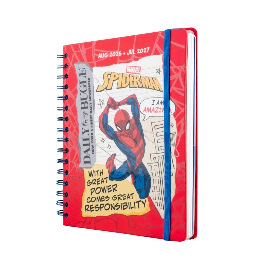 Agenda Escolar 2026/2027 Marvel Spiderman A5 Semana Vista
