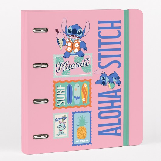 Pasta 4 Anilhas Polipropileno Disney Stitch