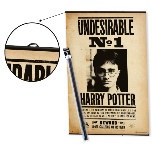 Pack Cabide com Poster Harry Potter 1