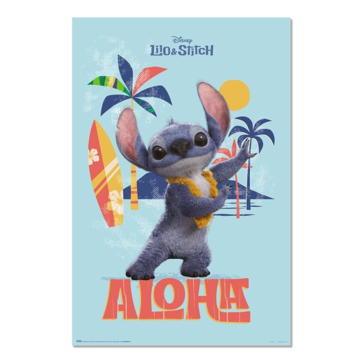 Poster Disney Stitch - Live Action Aloha