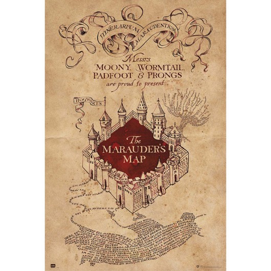 Poster Harry Potter: Mapa do Maroto