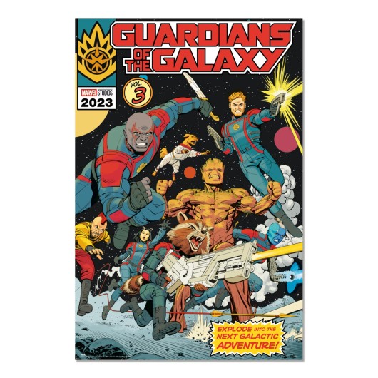 Poster Marvel Guardiões da Galáxia Vol. 3 - Explode Into Adventure