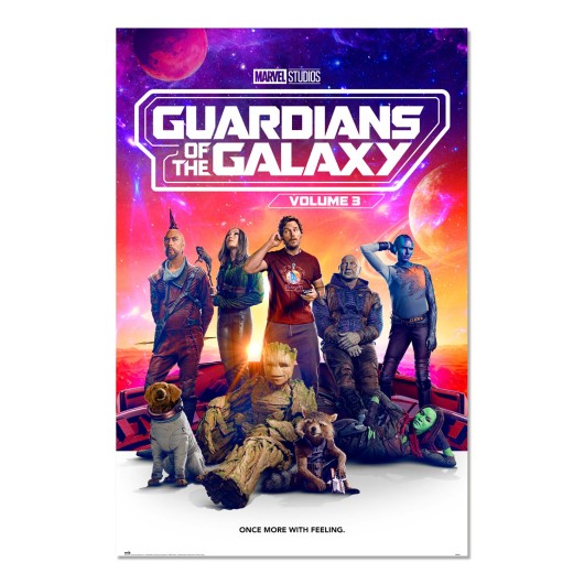 Poster Marvel Guardiões da Galáxia Vol. 3 - Once More With Feeling