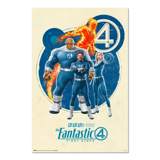 Poster Marvel - Os Quatro Fantásticos