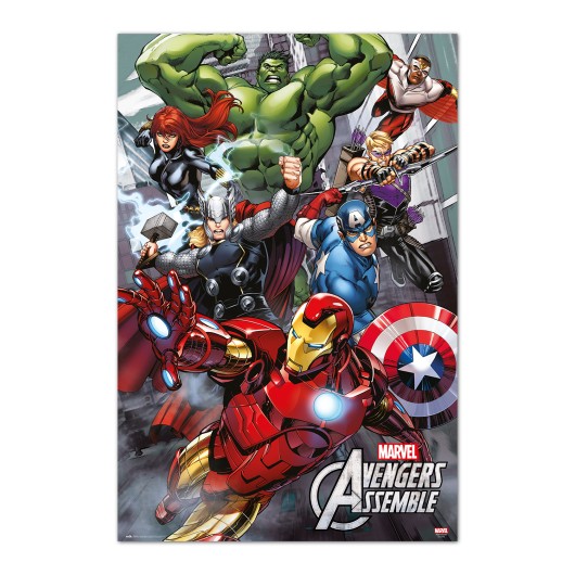 Poster Marvel Os Vingadores Unidos