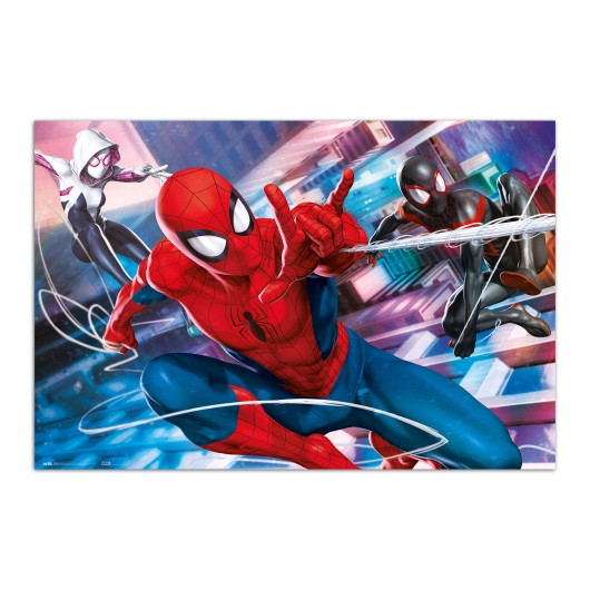Poster Marvel Spiderman Peter, Miles & Gwen
