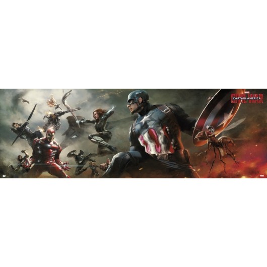 Poster Porta Marvel: Capitão América - Guerra Civil