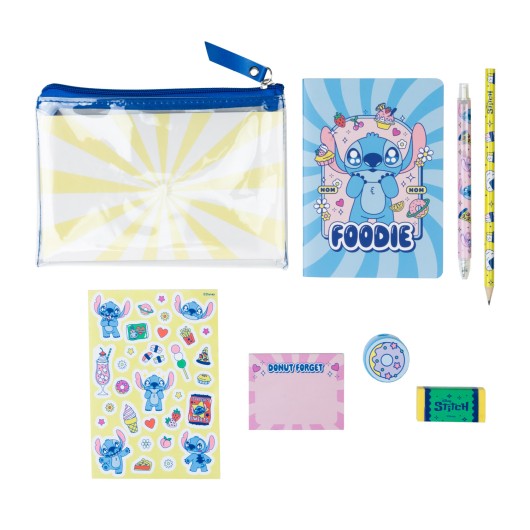 Set Básico Papelaria Disney Stitch