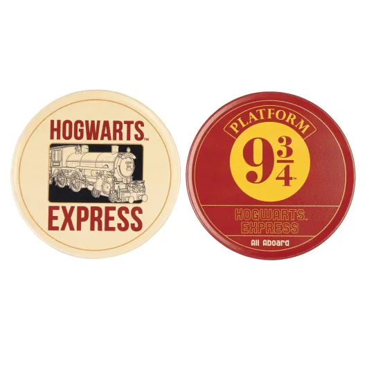 Set de 2 Bases para Copos Harry Potter Plataforma 9 3/4