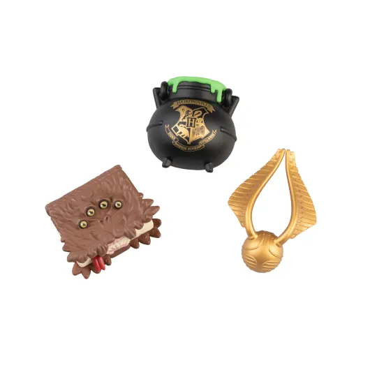 Set de 3 Imans Harry Potter – Caldeiro, Snitch Dourada e Livro dos Monstros