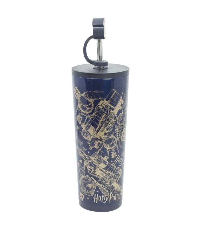Copo Térmico Inox com Canudo 3D 770 ml Harry Potter