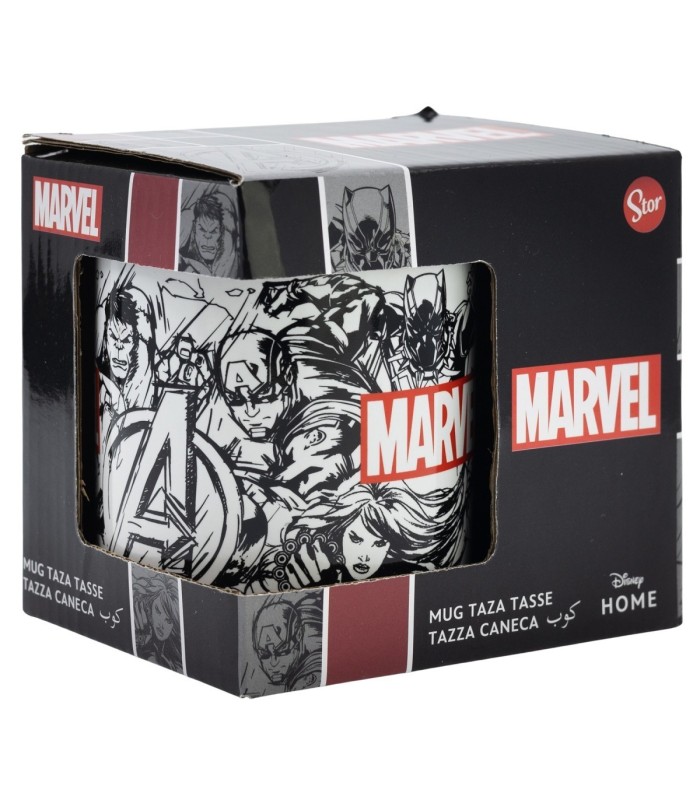 Caneca Cerâmica 325 ml Marvel Avengers em Caixa de Presente
