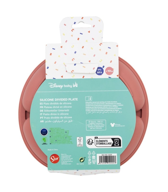 Prato Dividido de Silicone Minnie Mouse – Disney Baby