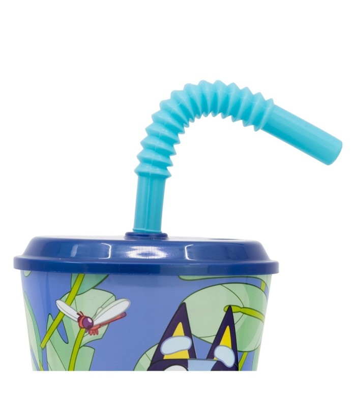 Copo Bluey 430 ml com Tampa e Palhinha