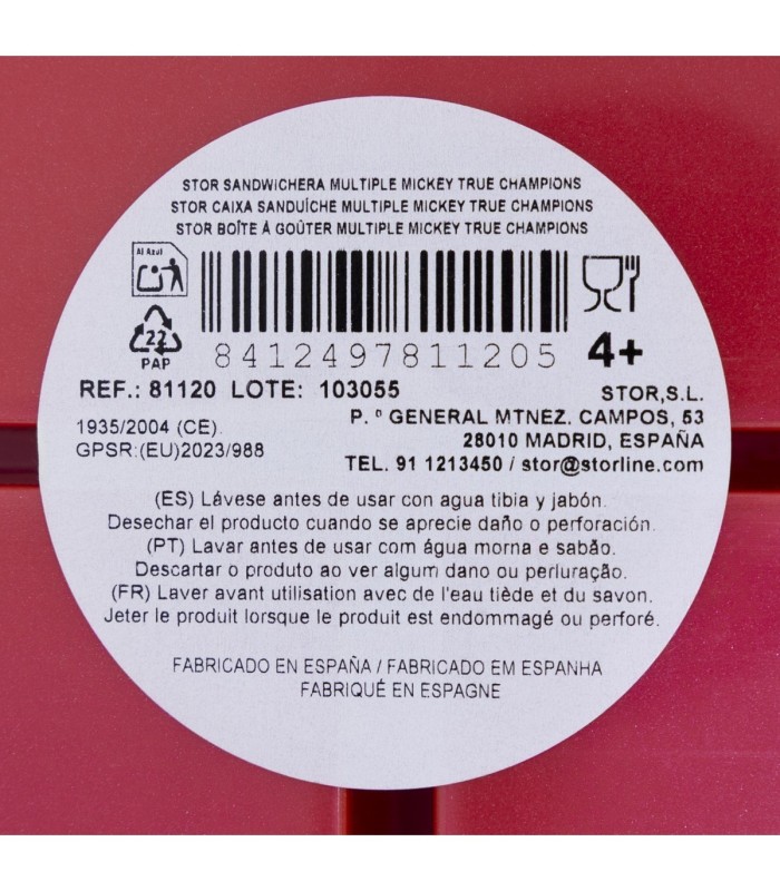 Mickey Mouse – Fiambrera Múltipla True Champions