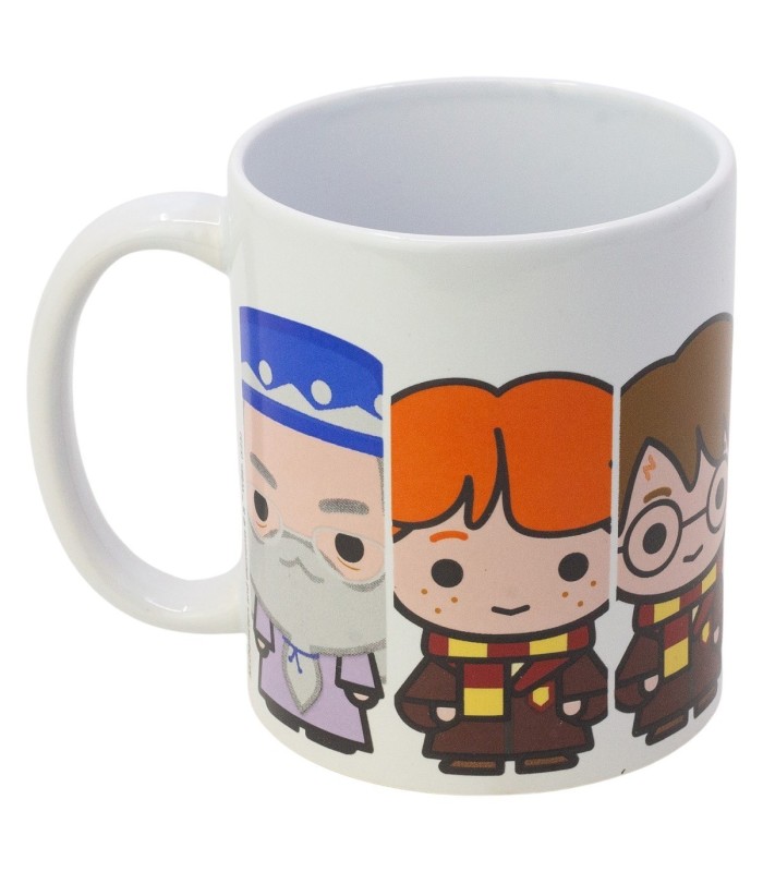Conjunto de Meias e Caneca Cerâmica 325 ml Harry Potter Chibi