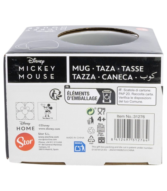 Caneca Cerâmica Globe 380 ml Mickey Mouse