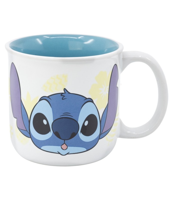 Caneca Cerâmica 400 ml Stitch Palms em Caixa de Presente