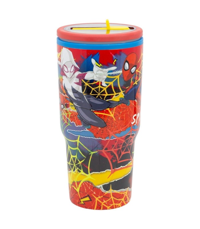 Caneca Cool Easy de Dupla Parede com Bico 640 ml Spider-Man