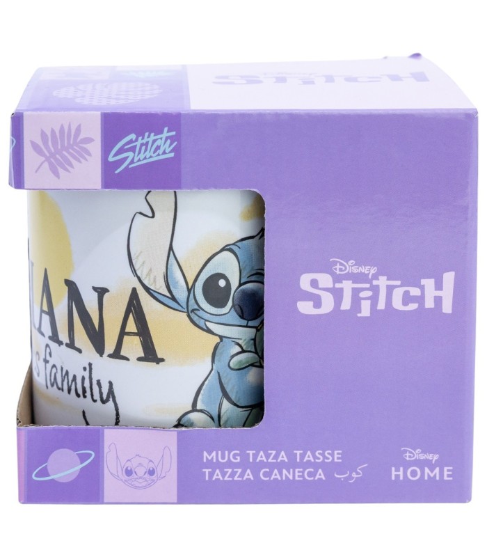 Caneca Cerâmica 325 ml em Caixa de Presente Stitch & Angel