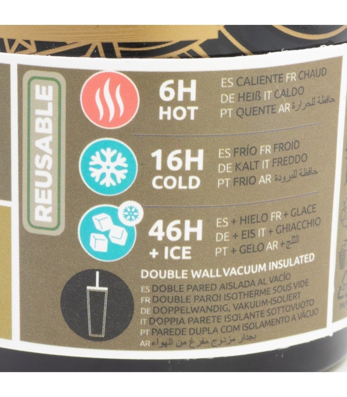 Copo Térmico Inox 770 ml Avengers Golden Treasure