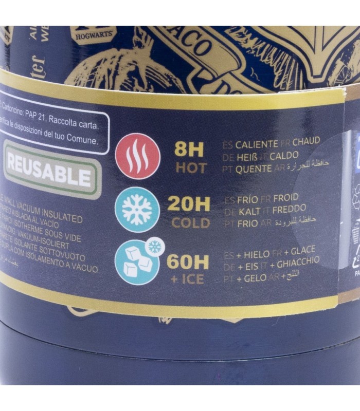 Garrafa Glam Térmica Aço Inoxidável 665 ml Harry Potter