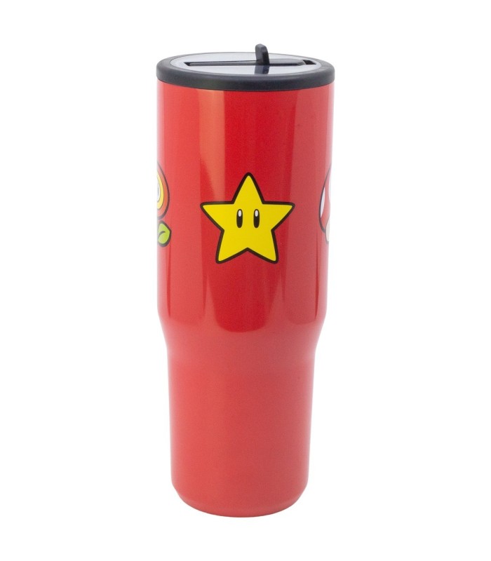 Caneca Cool Sipper XL Aço Inoxidável 920 ml Super Mario