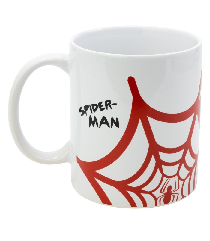 Caneca Cerâmica 325 ml Spiderman Urban Web em Caixa de Presente