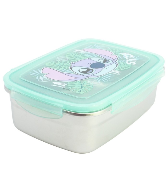 Sandwichera Rectangular Redondeada Stitch Aloha 1090ml