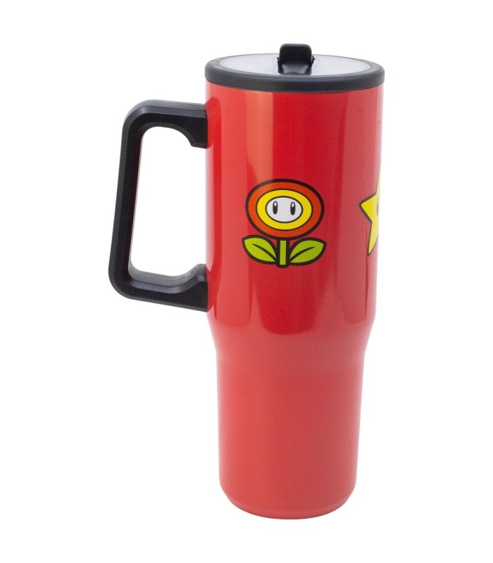 Caneca Cool Sipper XL Aço Inoxidável 920 ml Super Mario