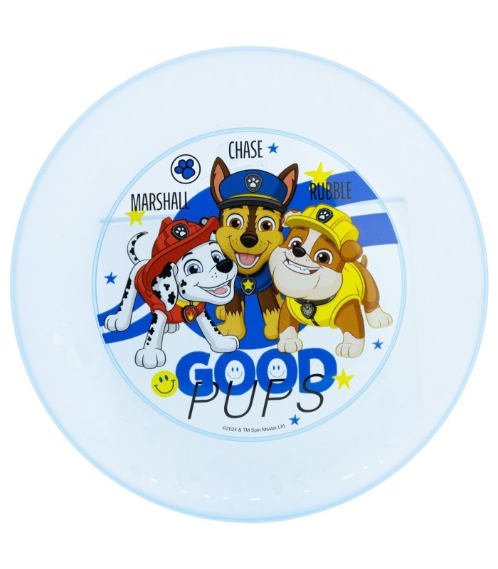Conjunto 4 PCS Prato PP Patrulha Canina Menino