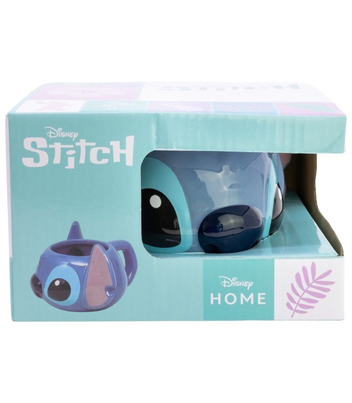 Caneca Cerâmica 3D 375 ML Stitch em Caixa de Presente