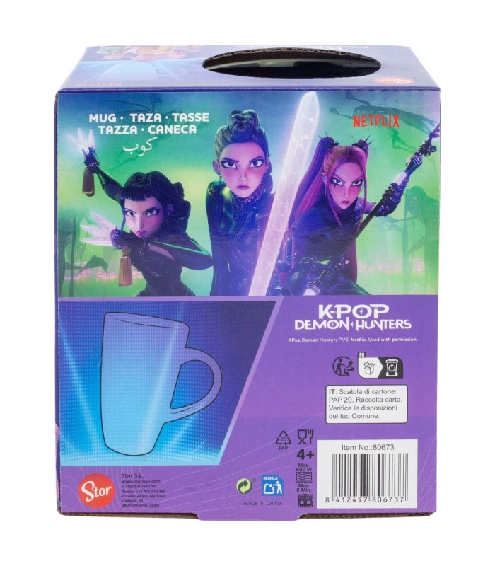 Caneca Cerâmica Latte 695 ml KPOP Demon Hunters