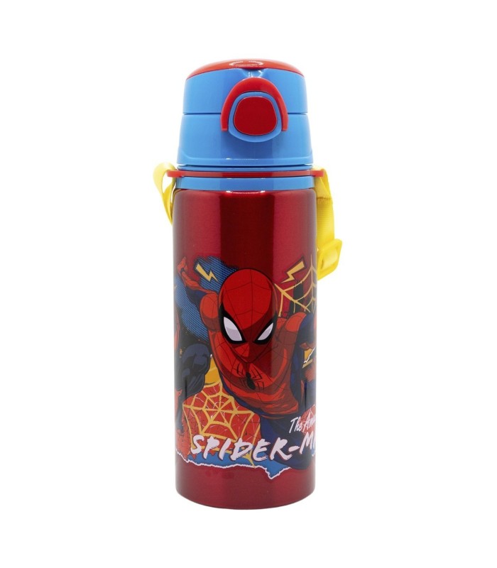Botelha Pop Up de Alumínio com Correia 730 ml Spider-Man