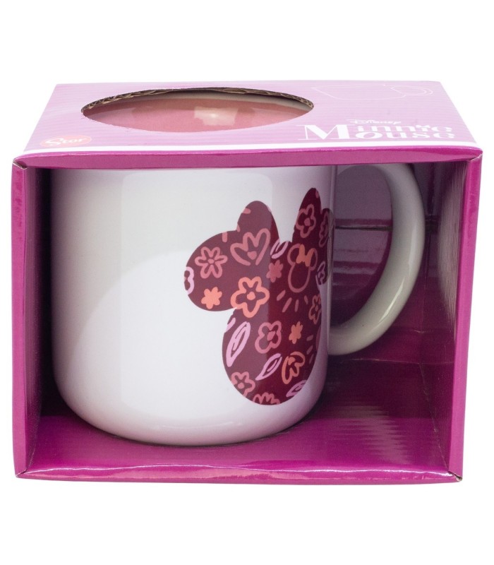 Caneca Cerâmica 400 ml Minnie Mouse Cherrylicious em Caixa Presente