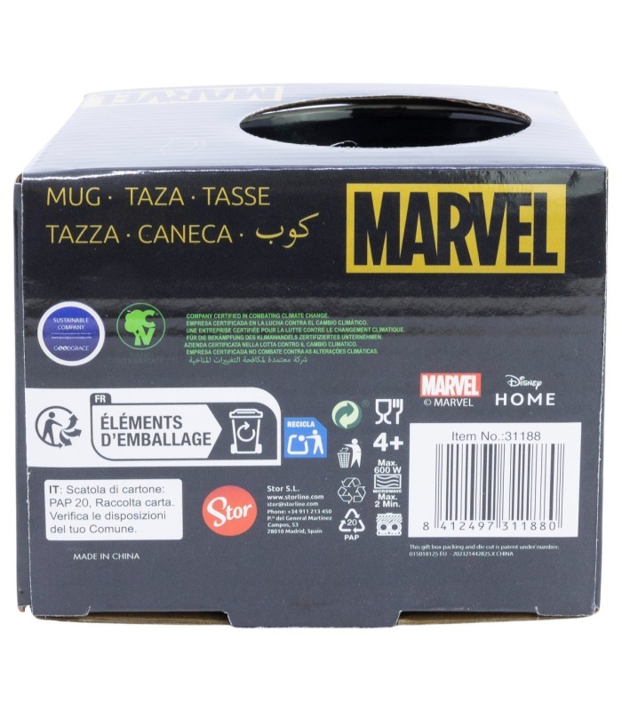 Caneca Cerâmica Elite 380 ml Marvel Golden Treasure