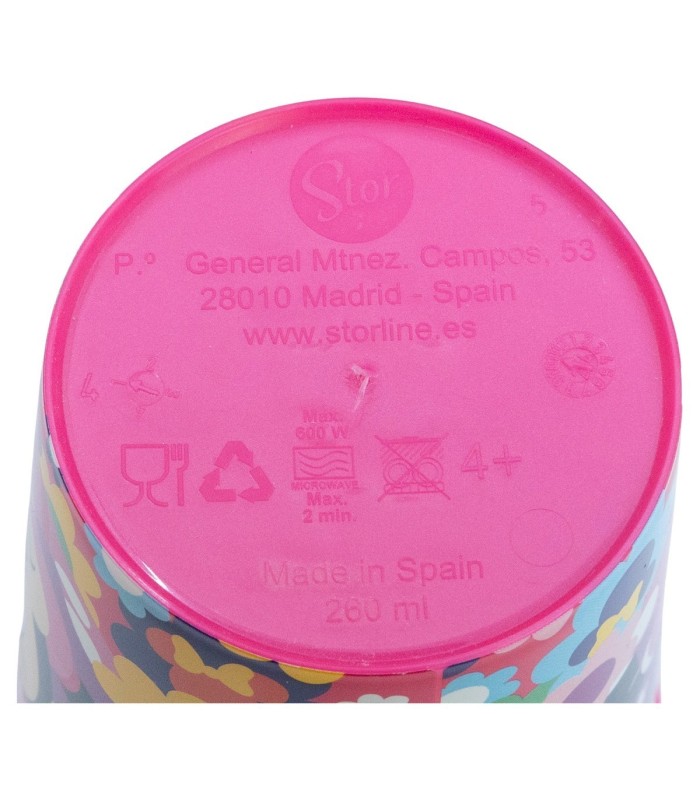 SET FÁCIL 5 PCS (PRATO, BOL, COPo E TALHERES) MINNIE BOLD FLORALS