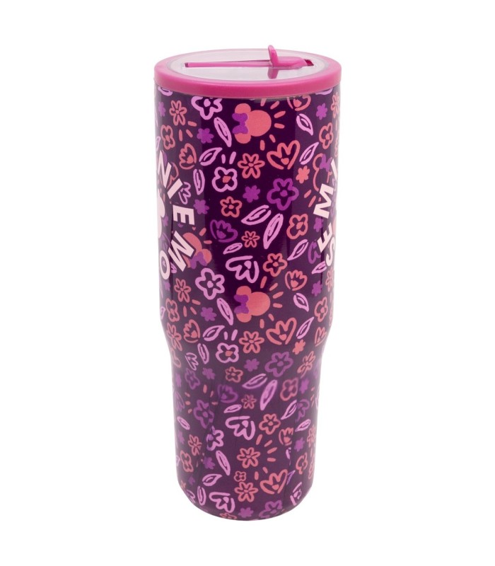 Caneca Cool Sipper XL Inox 920 ML Minnie Mouse Cherrylicious
