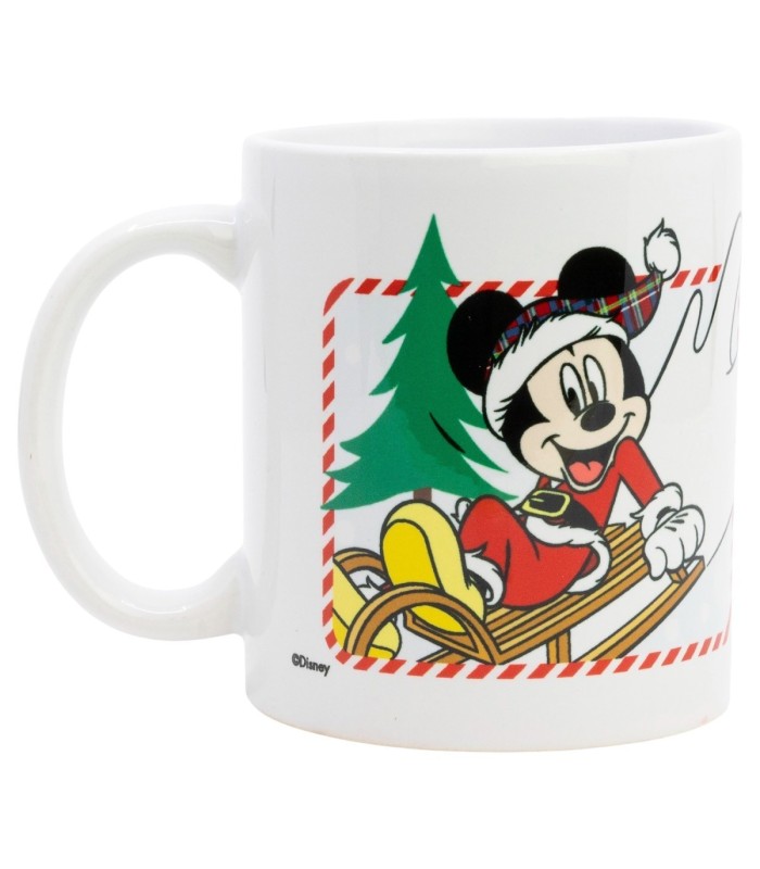 Caneca Cerâmica Mickey Natal 325 ml em Caixa