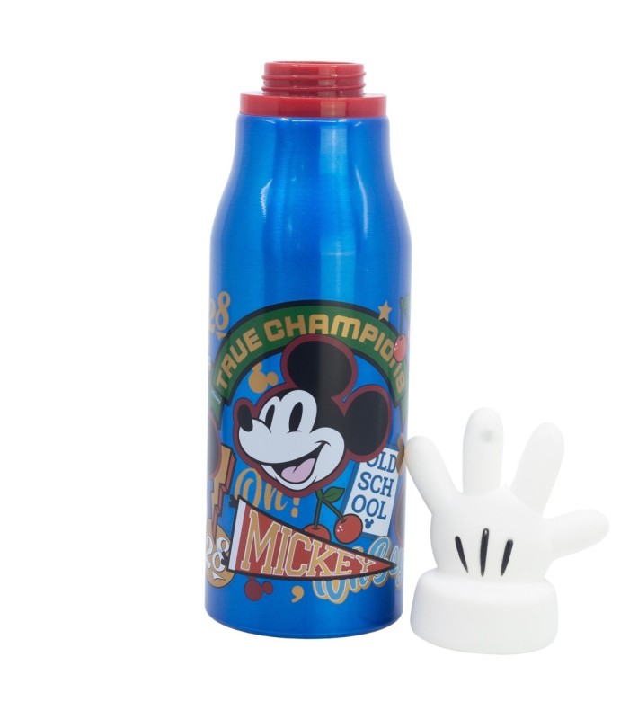 GARRAFA DE ALUMÍNIO MICKEY MOUSE 690 ML COM FIGURA 3D