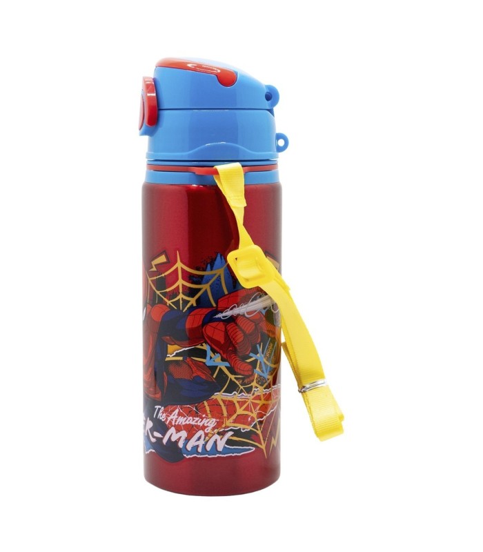 Botelha Pop Up de Alumínio com Correia 730 ml Spider-Man