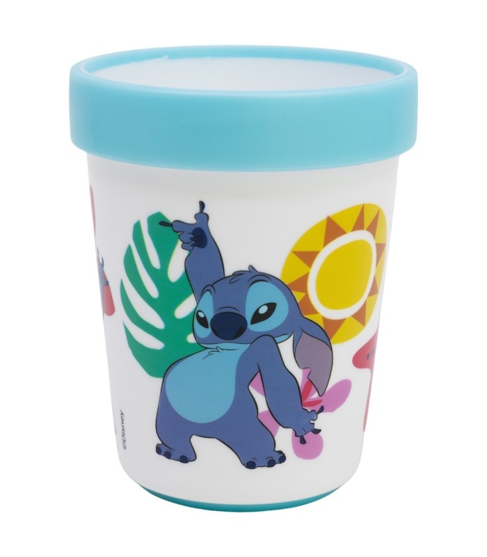 COPO ANTIDESLIZANTE PREMIUM BICOLOR 260 ML STITCH