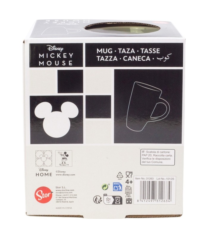 Caneca de Cerâmica Latte 695 ml Mickey Mouse em Caixa de Presente