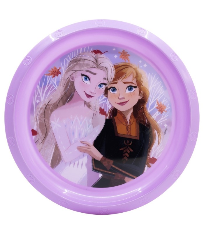 Prato Infantil Reutilizável Frozen Folhas de Outono