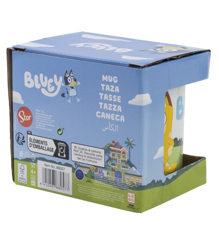 Caneca Cerâmica 325 ml Bluey em Caixa de Presente