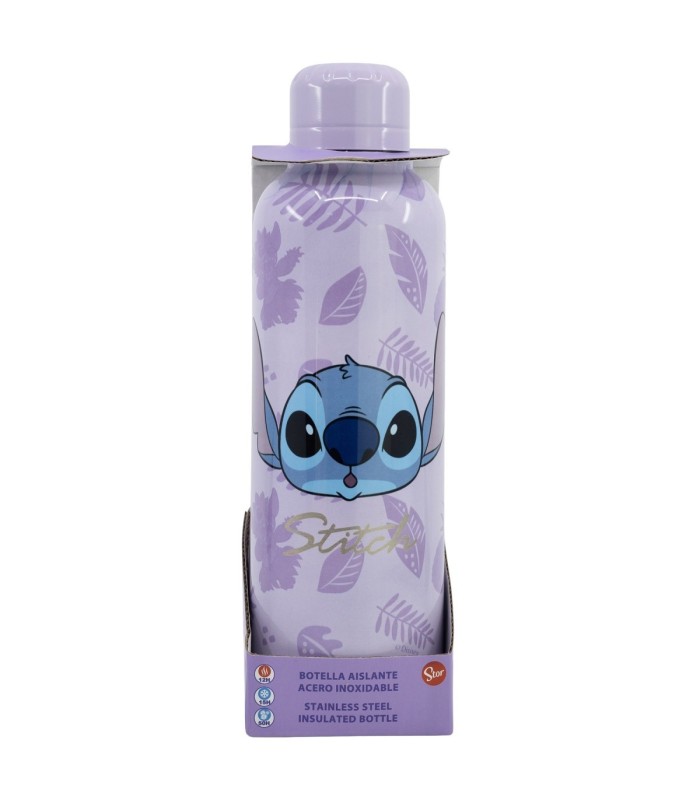 Botelha Térmica de Aço Inoxidável 515 ml Stitch Palms