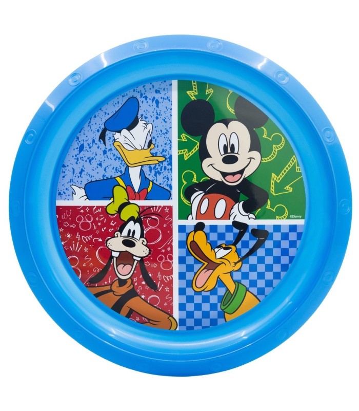 Prato Infantil Reutilizável Mickey Mouse