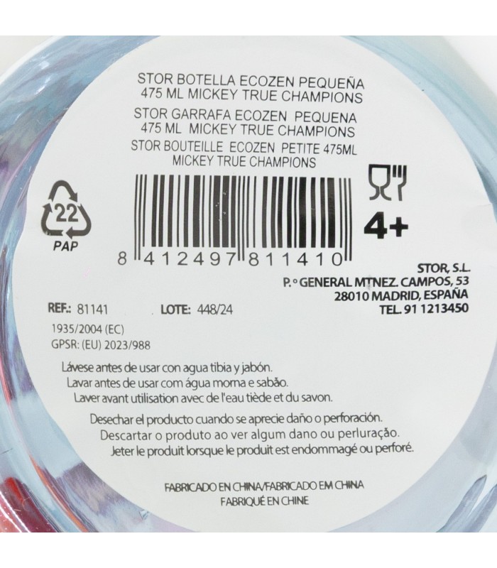 Garrafa Ecozen Pequena 475 ml Mickey Mouse