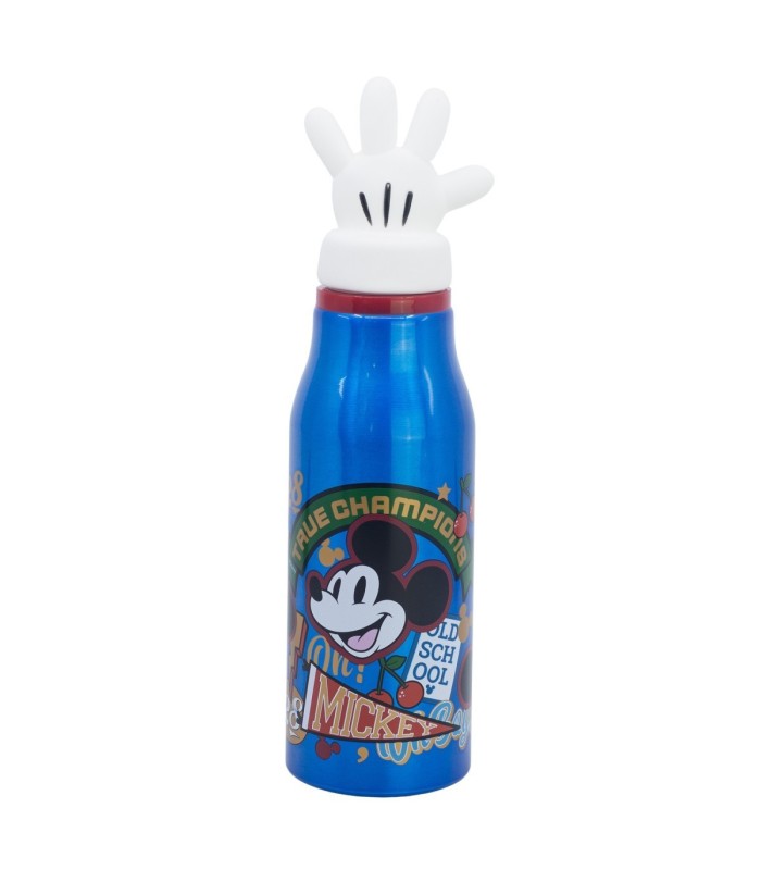 GARRAFA DE ALUMÍNIO MICKEY MOUSE 690 ML COM FIGURA 3D