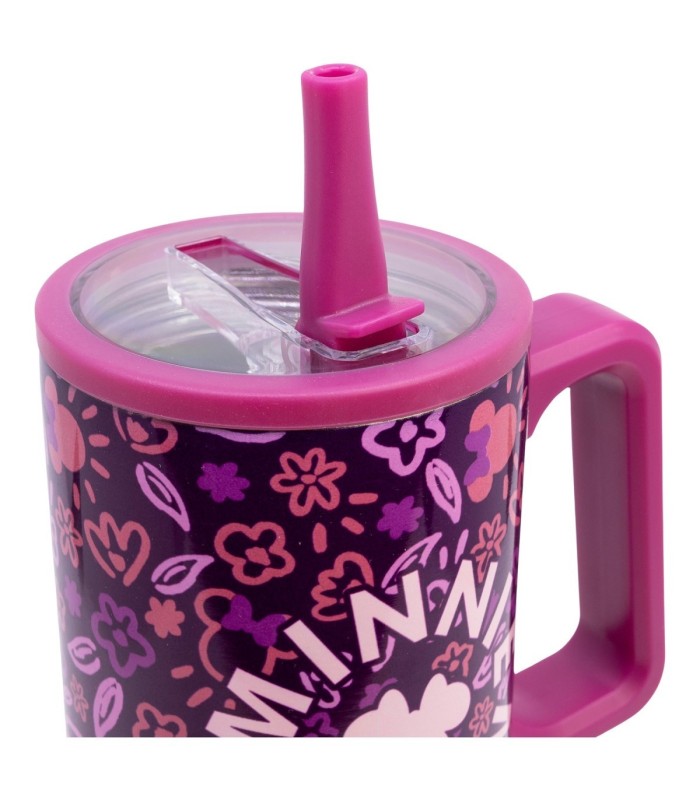 Caneca Cool Sipper XL Inox 920 ML Minnie Mouse Cherrylicious
